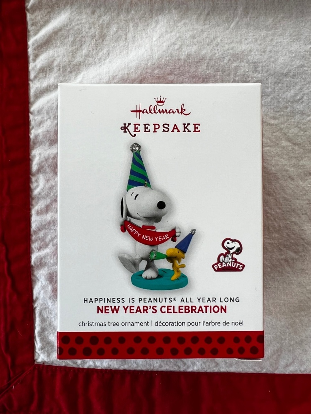 Hallmark 2013 SNOOPY “New Year’s Celebration”ornament, QX9825